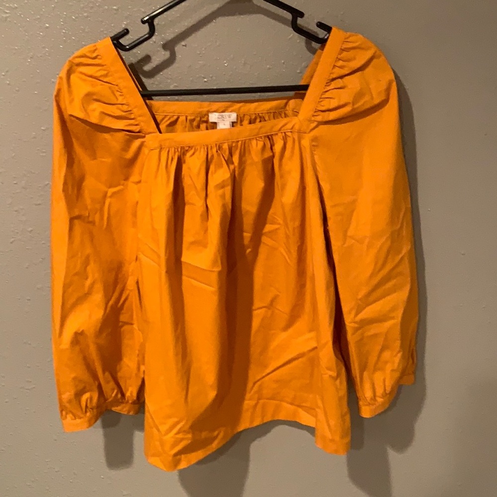 Orange J Crew Long Sleeve